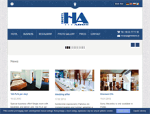 Tablet Screenshot of hotelaros.pl